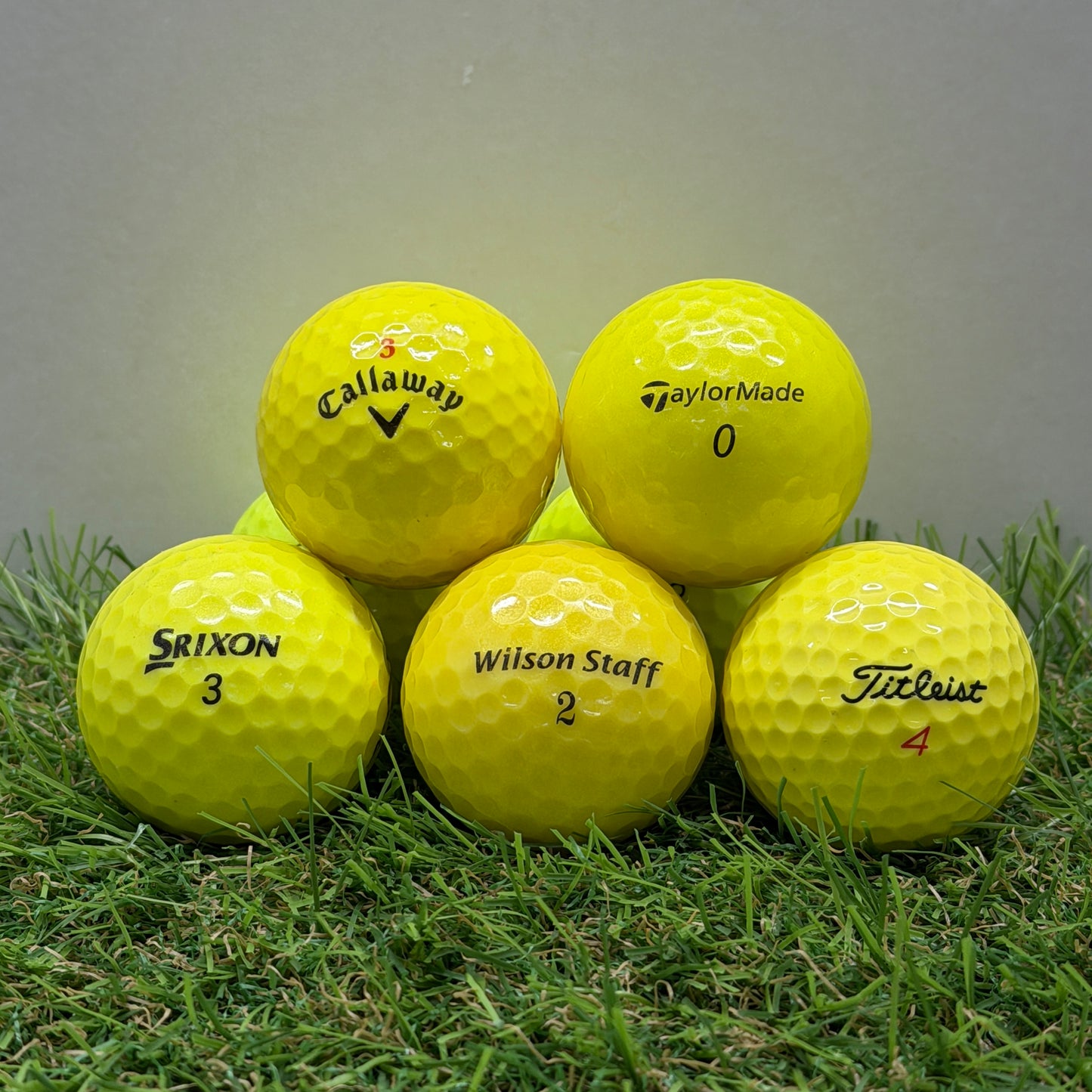 Mixed Yellow Golf Balls