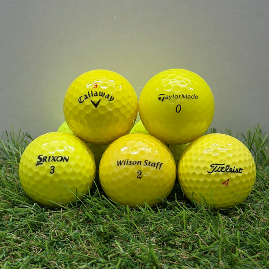 Mixed Yellow Golf Balls